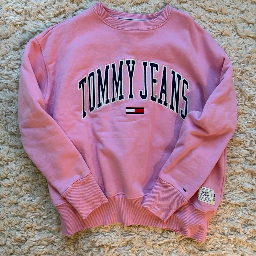 Tommy Hilfiger Pastel Pink Logo Sweatshirt